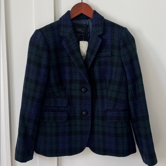 NWT J Crew Schoolboy Plaid Blazer Size 10P - Picture 3 of 11